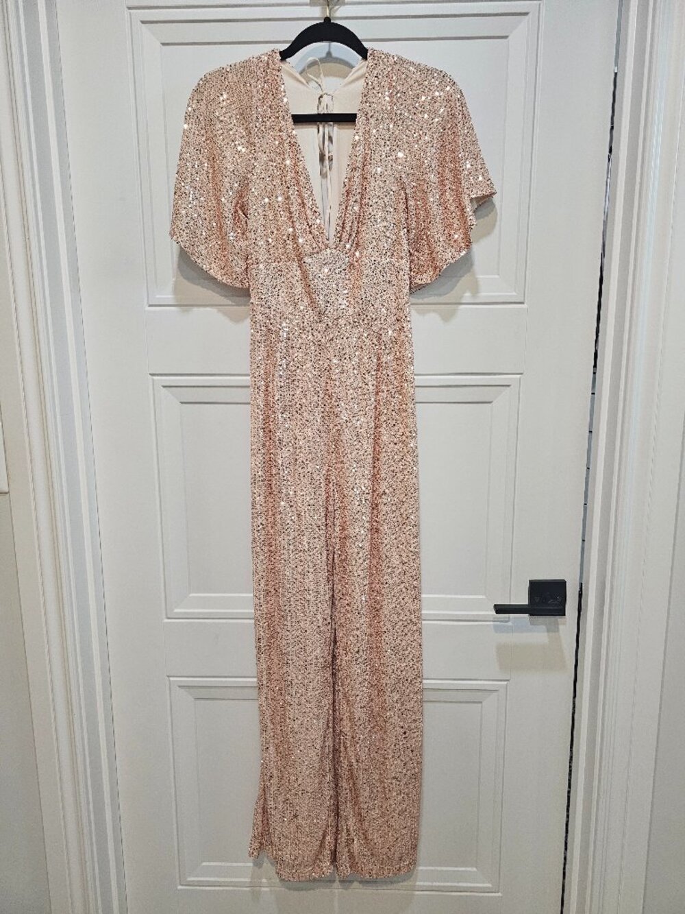 Pink Lily x Amber Massey Sequin Jumpsuit Size Small
